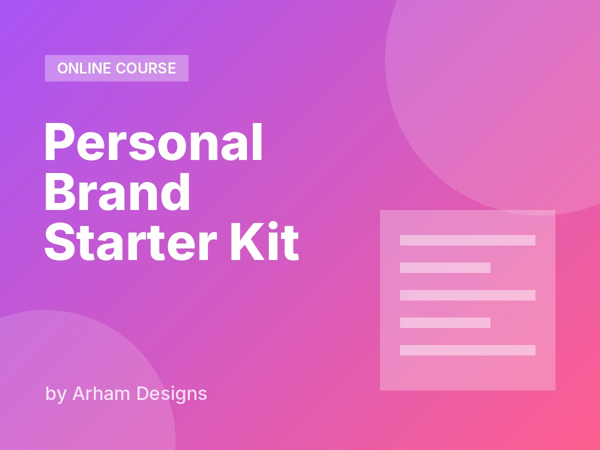 Personal Brand Starter Kit