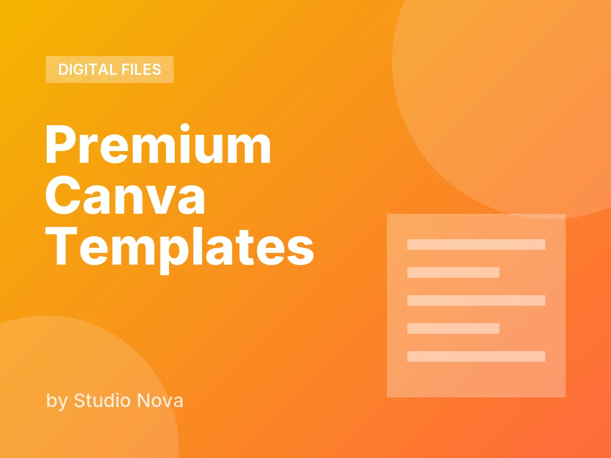 Premium Canva Templates