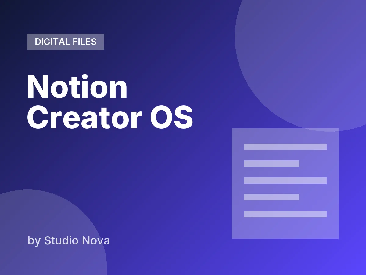 Notion Creator OS