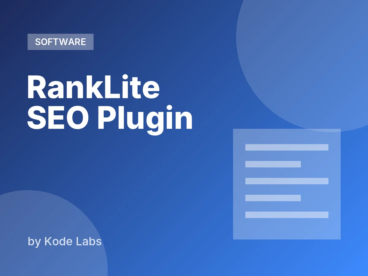 RankLite SEO Plugin